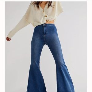 NWT Free People Just float on Flare 27 jerico blue